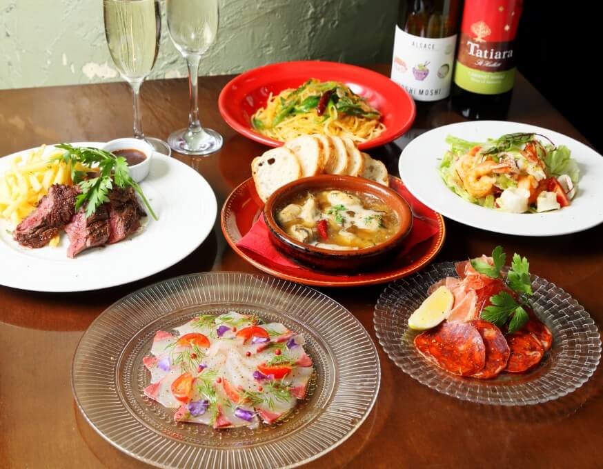 コース料理の写真